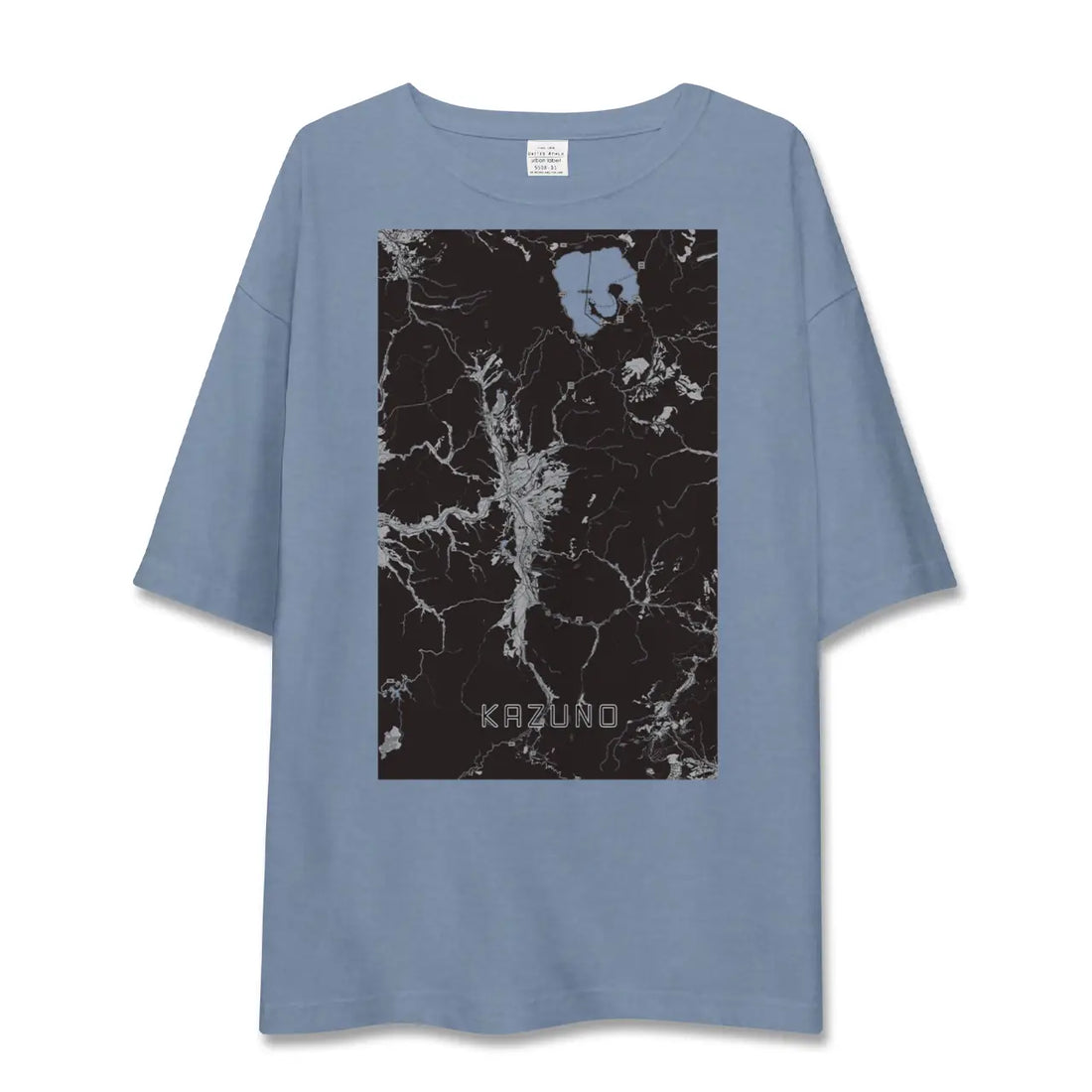 【鹿角（秋田県）】地図柄ビッグシルエットTシャツ
