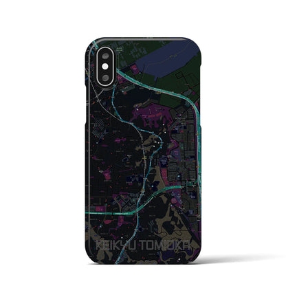 【京急富岡（神奈川県）】地図柄iPhoneケース（バックカバータイプ）