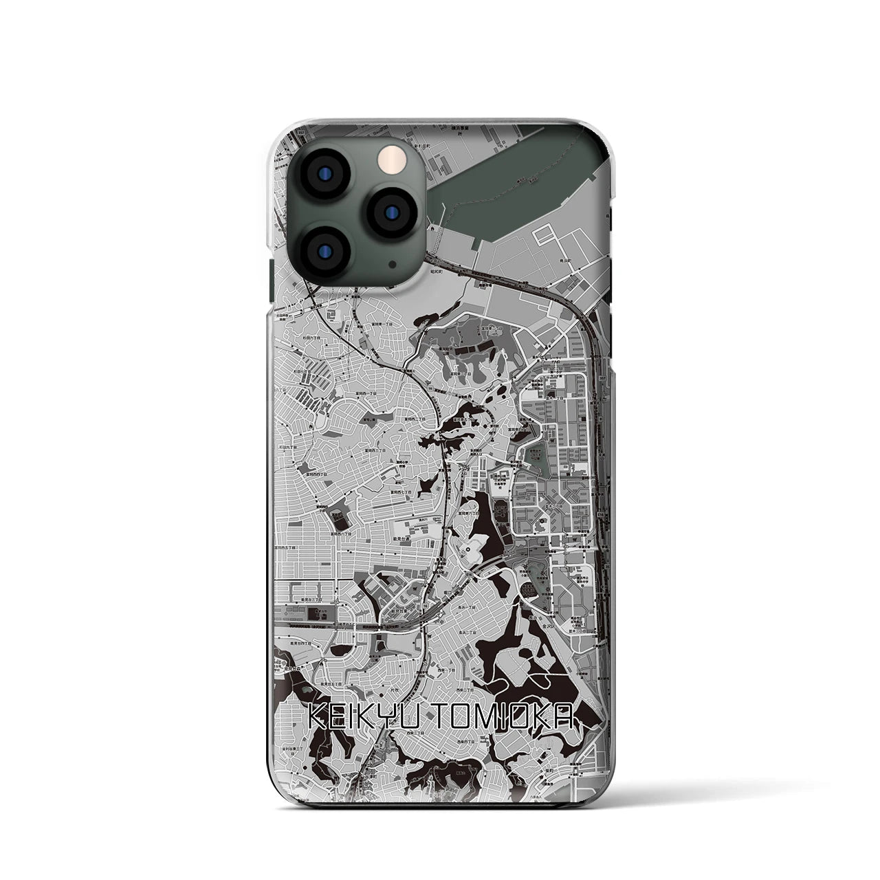 【京急富岡（神奈川県）】地図柄iPhoneケース（クリアタイプ）