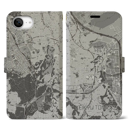 【京急富岡（神奈川県）】地図柄iPhoneケース（手帳タイプ）