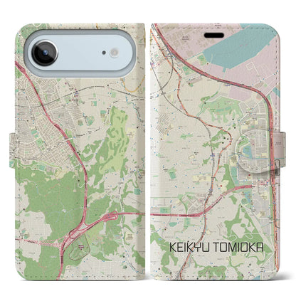 【京急富岡（神奈川県）】地図柄iPhoneケース（手帳タイプ）