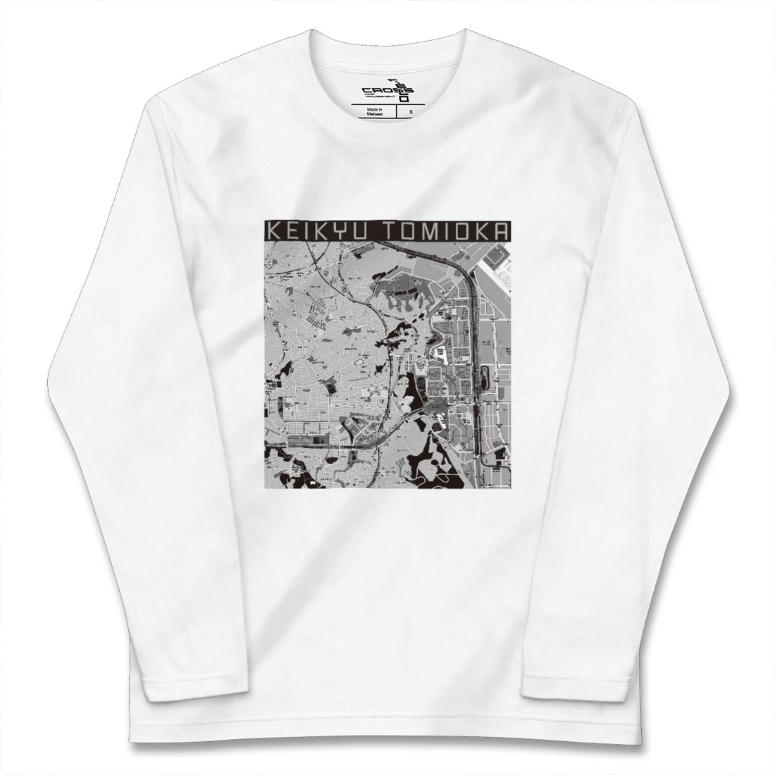 【京急富岡(神奈川県)】地図柄ロングスリーブTシャツ