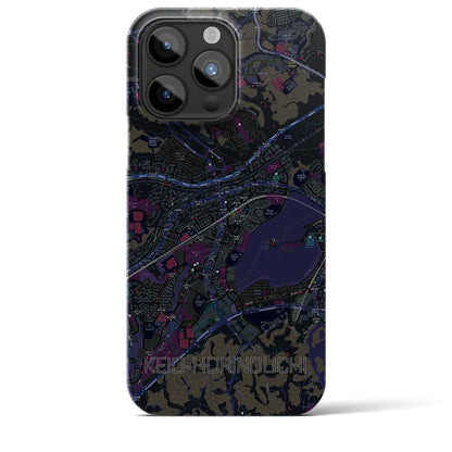 【京王堀之内（東京都）】地図柄iPhoneケース（バックカバータイプ）