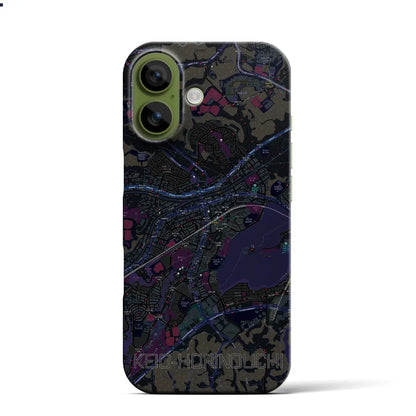 【京王堀之内（東京都）】地図柄iPhoneケース（バックカバータイプ）