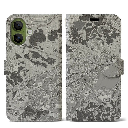 【京王堀之内（東京都）】地図柄iPhoneケース（手帳タイプ）