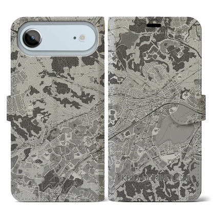 【京王堀之内（東京都）】地図柄iPhoneケース（手帳タイプ）