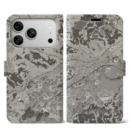 【京王堀之内（東京都）】地図柄iPhoneケース（手帳タイプ）