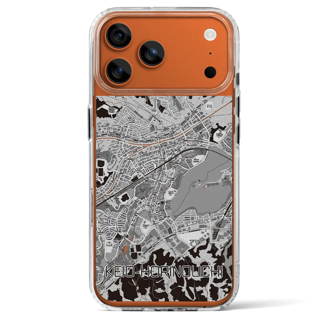 【京王堀之内（東京都）】地図柄iPhoneケース（MagSafeタイプ）