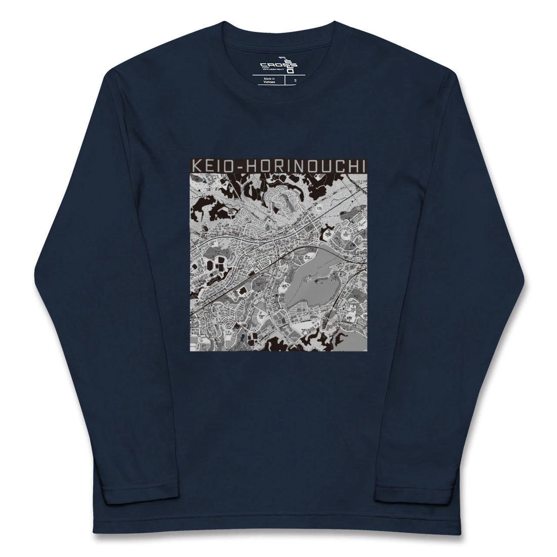 【京王堀之内(東京都)】地図柄ロングスリーブTシャツ