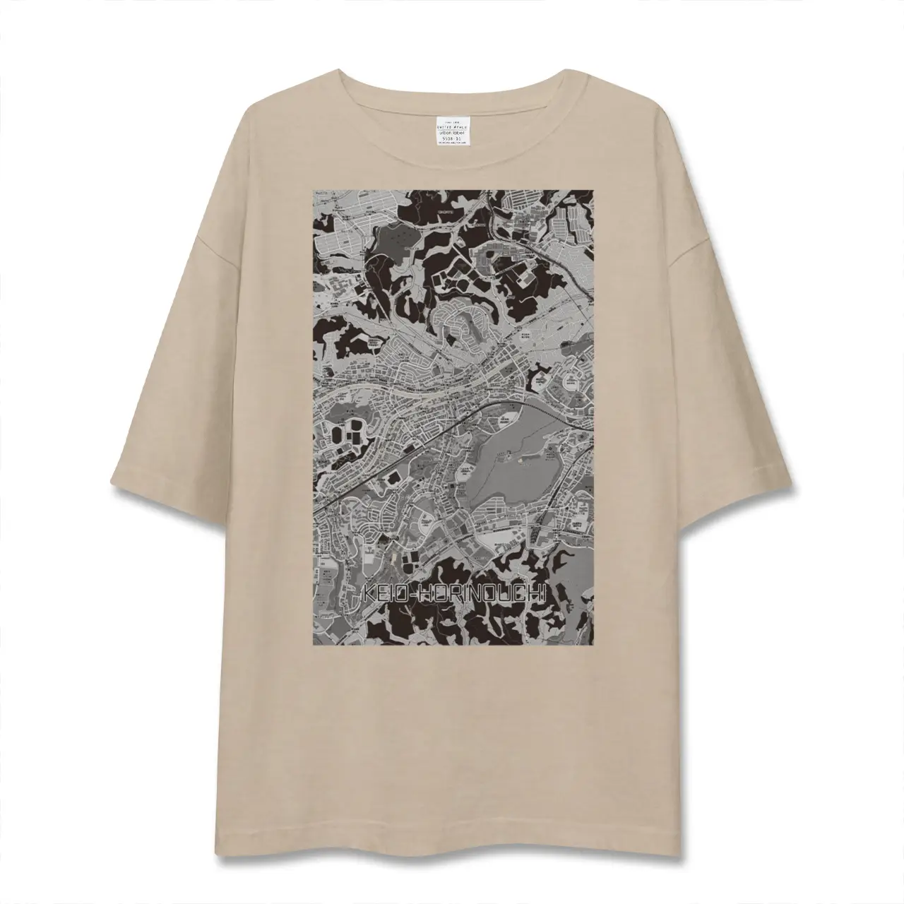 【京王堀之内（東京都）】地図柄ビッグシルエットTシャツ