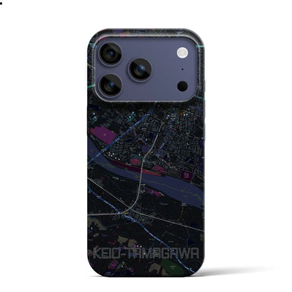 【京王多摩川（東京都）】地図柄iPhoneケース（バックカバータイプ）