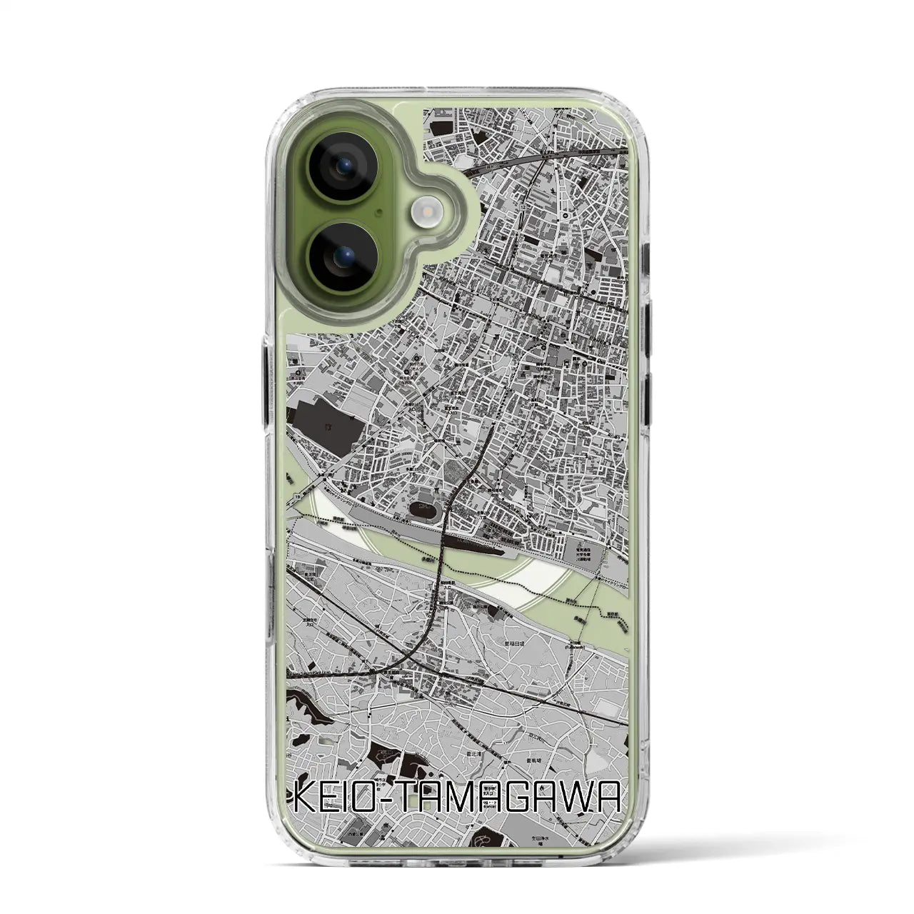 【京王多摩川（東京都）】地図柄iPhoneケース（MagSafeタイプ）