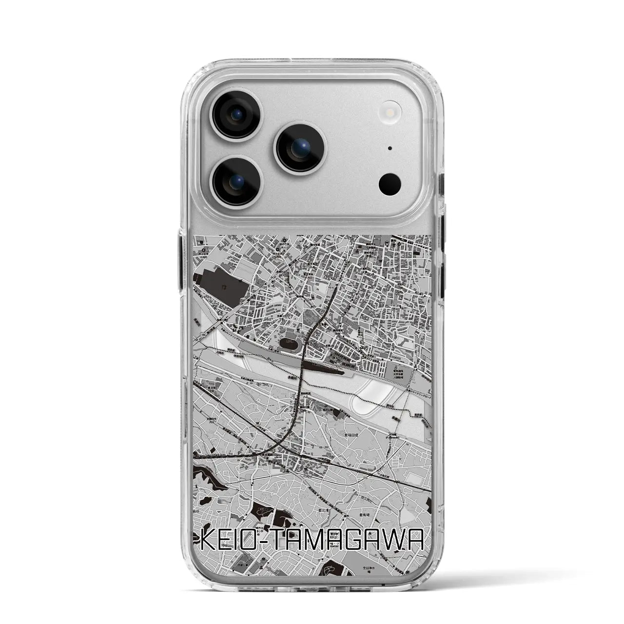 【京王多摩川（東京都）】地図柄iPhoneケース（MagSafeタイプ）
