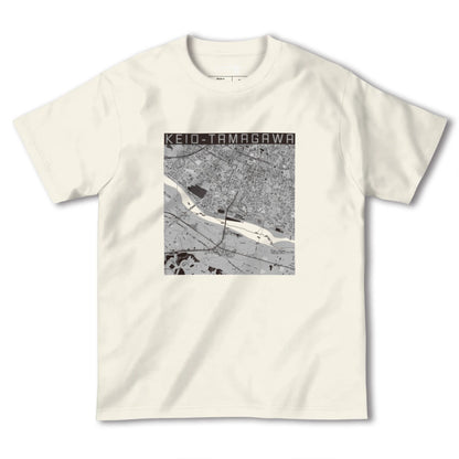 【京王多摩川（東京都）】地図柄ヘビーウェイトTシャツ