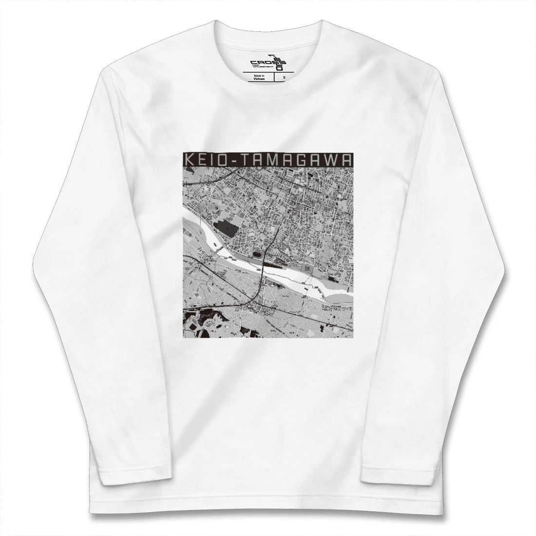 【京王多摩川(東京都)】地図柄ロングスリーブTシャツ