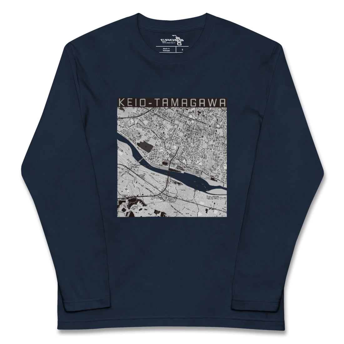 【京王多摩川(東京都)】地図柄ロングスリーブTシャツ