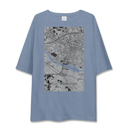 【京王多摩川（東京都）】地図柄ビッグシルエットTシャツ
