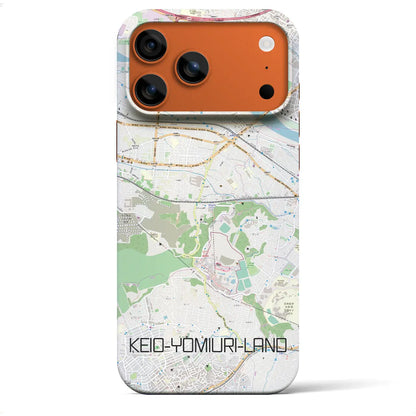 【京王よみうりランド（東京都）】地図柄iPhoneケース（バックカバータイプ）