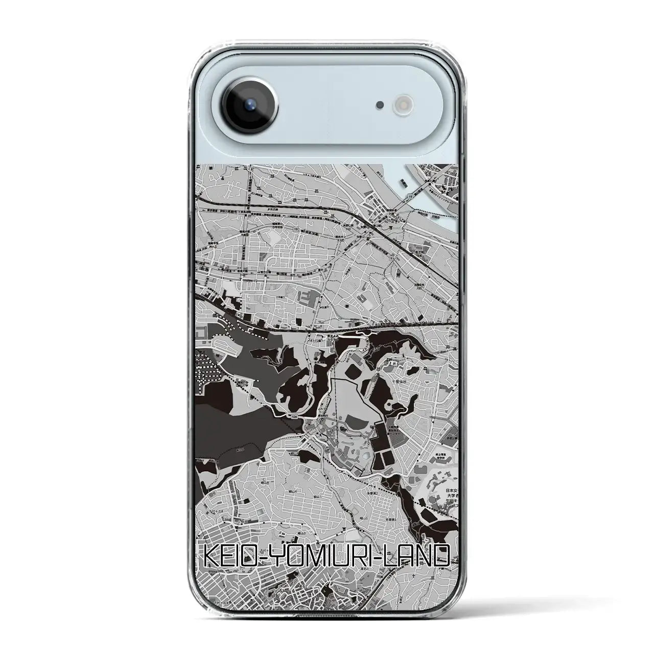 【京王よみうりランド（東京都）】地図柄iPhoneケース（クリアタイプ）