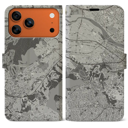 【京王よみうりランド（東京都）】地図柄iPhoneケース（手帳タイプ）