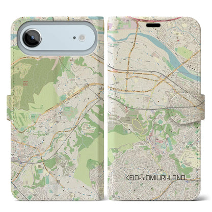 【京王よみうりランド（東京都）】地図柄iPhoneケース（手帳タイプ）