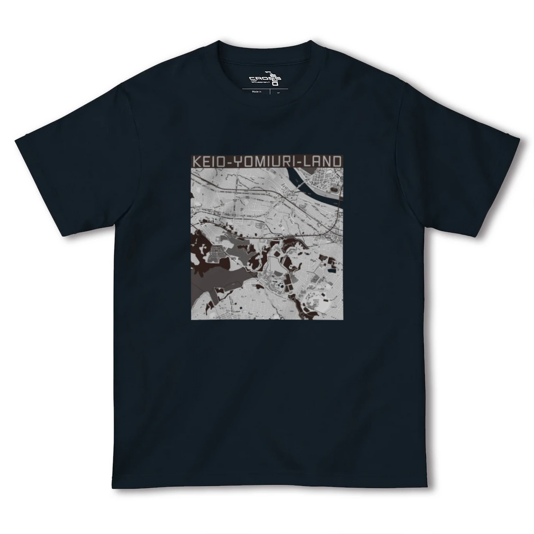 【京王よみうりランド（東京都）】地図柄ヘビーウェイトTシャツ