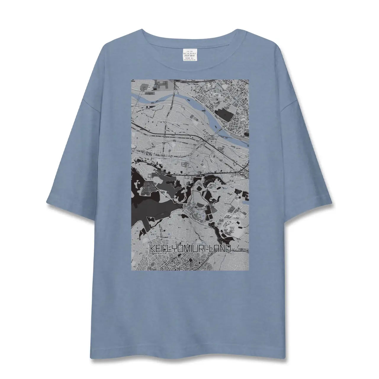 【京王よみうりランド（東京都）】地図柄ビッグシルエットTシャツ