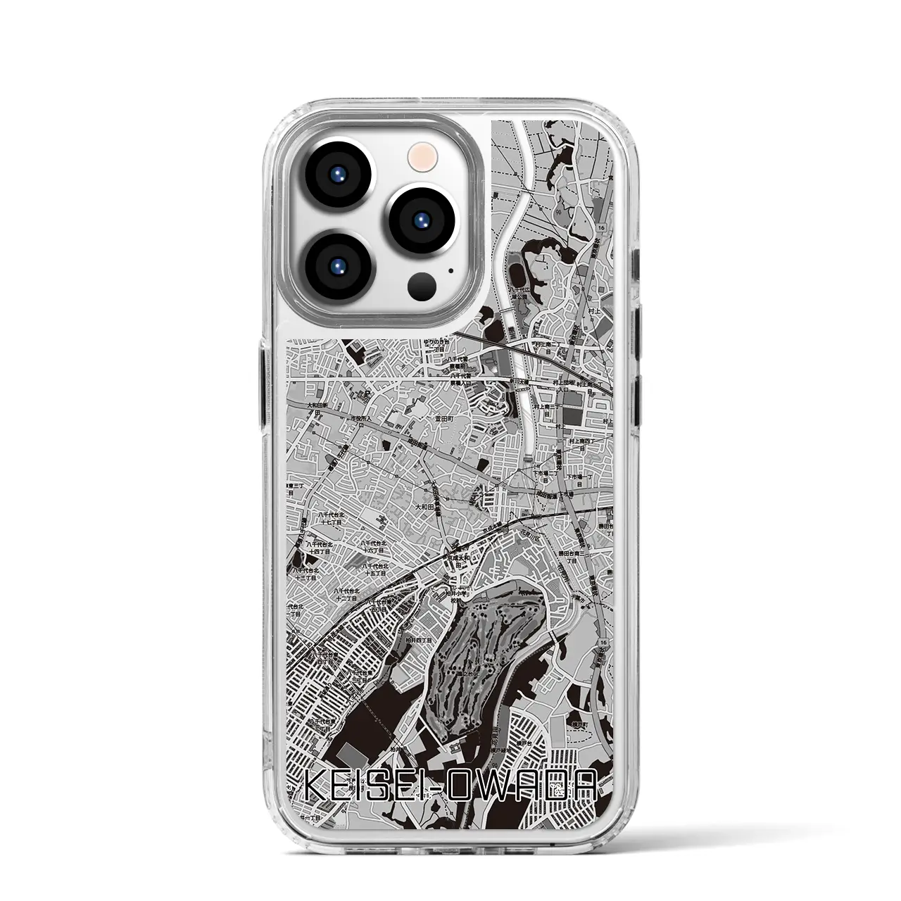 【京成大和田（千葉県）】地図柄iPhoneケース（MagSafeタイプ）
