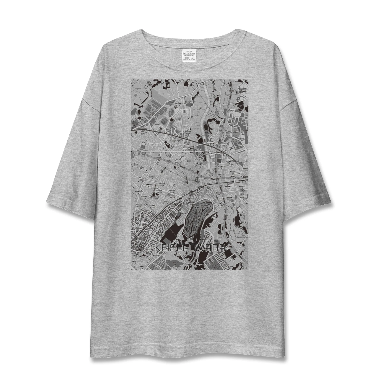 【京成大和田（千葉県）】地図柄ビッグシルエットTシャツ