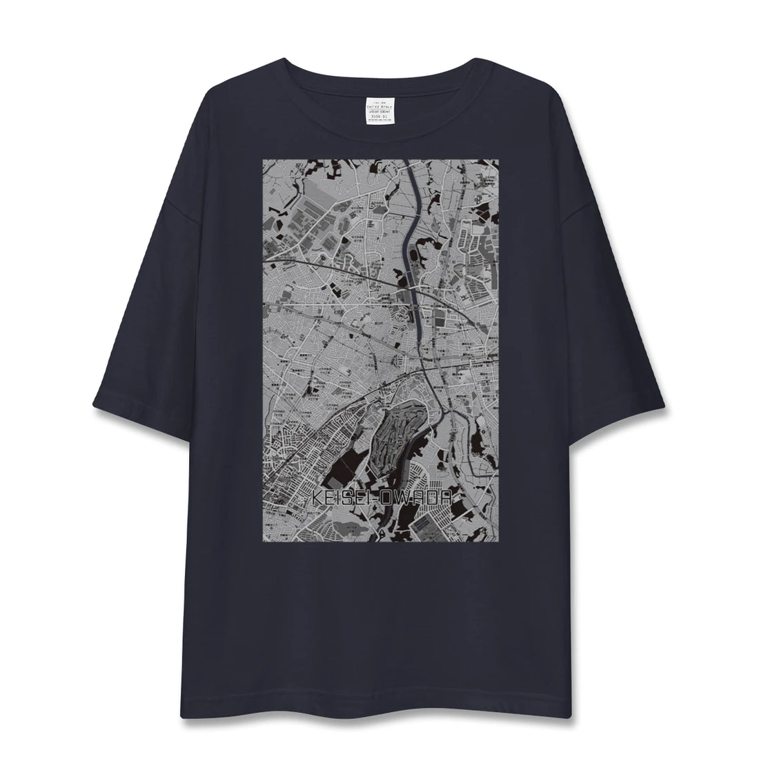 【京成大和田（千葉県）】地図柄ビッグシルエットTシャツ