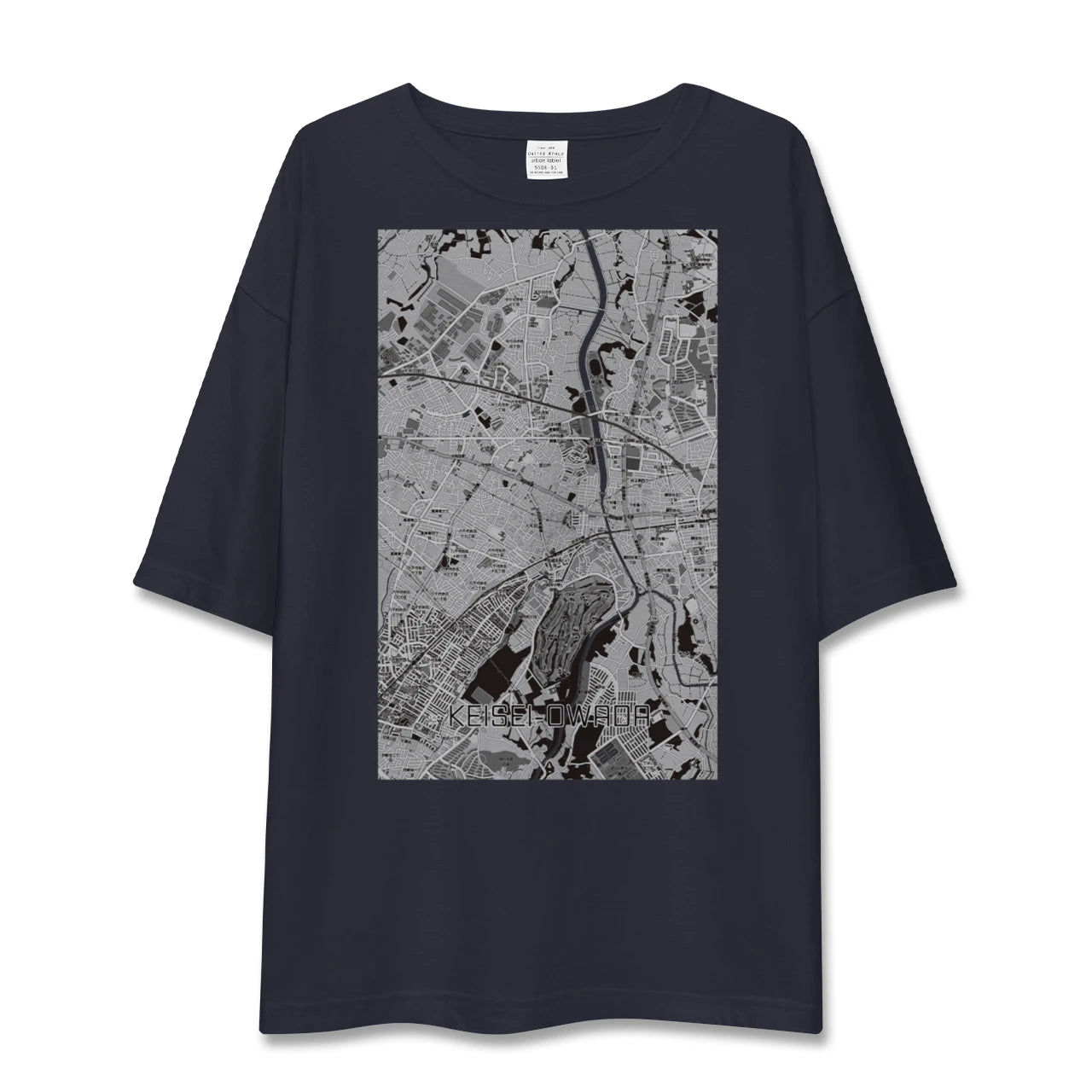 【京成大和田（千葉県）】地図柄ビッグシルエットTシャツ