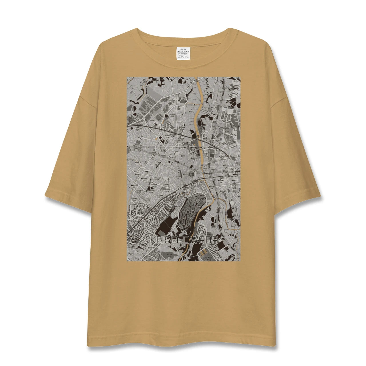 【京成大和田（千葉県）】地図柄ビッグシルエットTシャツ