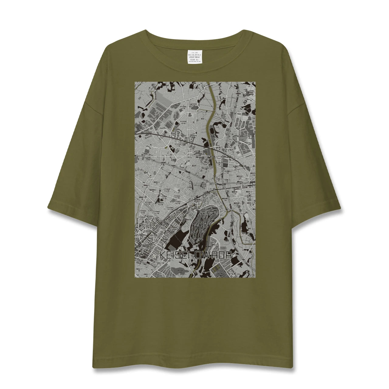 【京成大和田（千葉県）】地図柄ビッグシルエットTシャツ