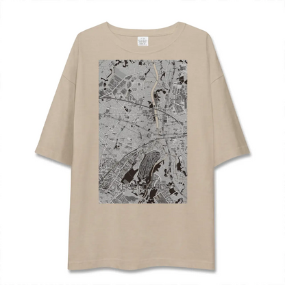 【京成大和田（千葉県）】地図柄ビッグシルエットTシャツ