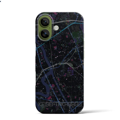 【京成高砂（東京都）】地図柄iPhoneケース（バックカバータイプ）