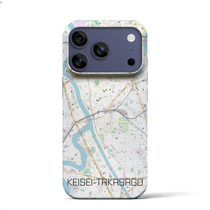 【京成高砂（東京都）】地図柄iPhoneケース（バックカバータイプ）