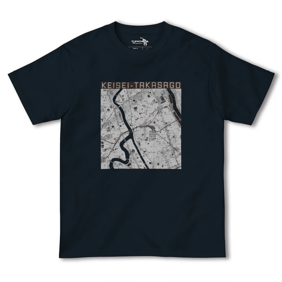 【京成高砂(東京都)】地図柄ヘビーウェイトTシャツ