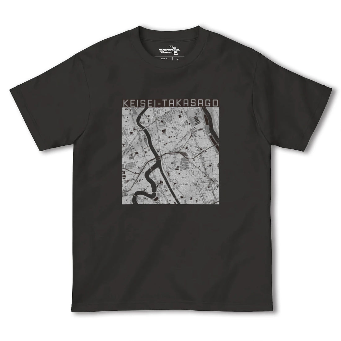 【京成高砂(東京都)】地図柄ヘビーウェイトTシャツ