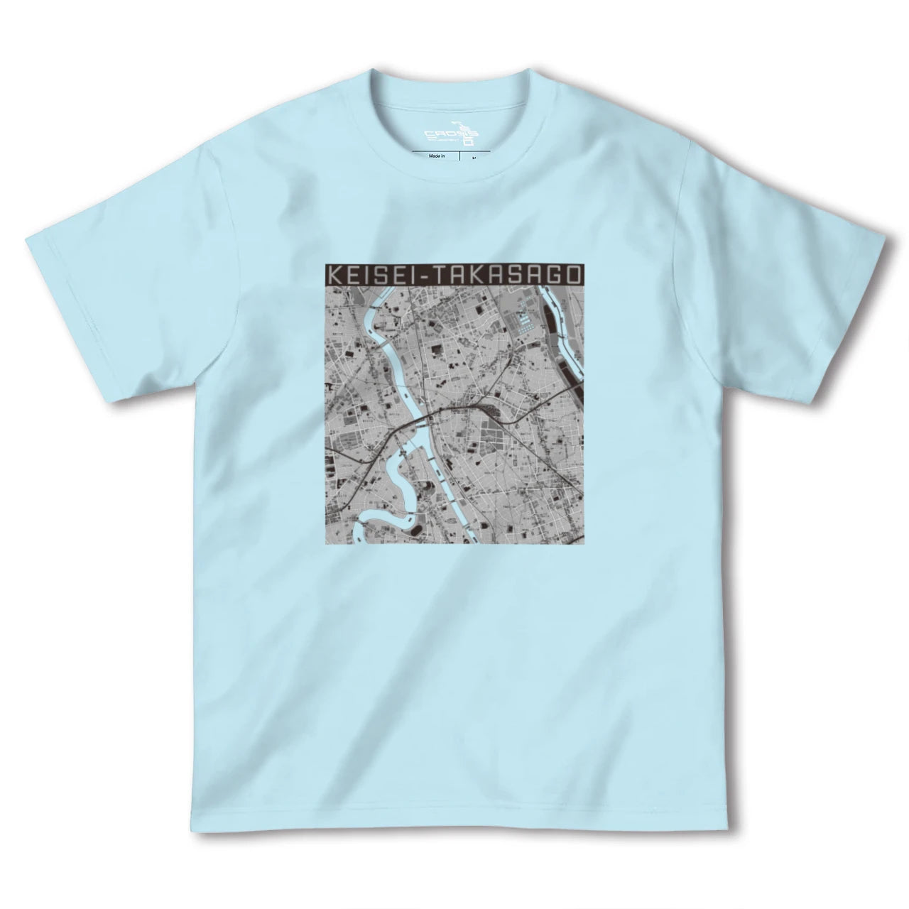 【京成高砂（東京都）】地図柄ヘビーウェイトTシャツ
