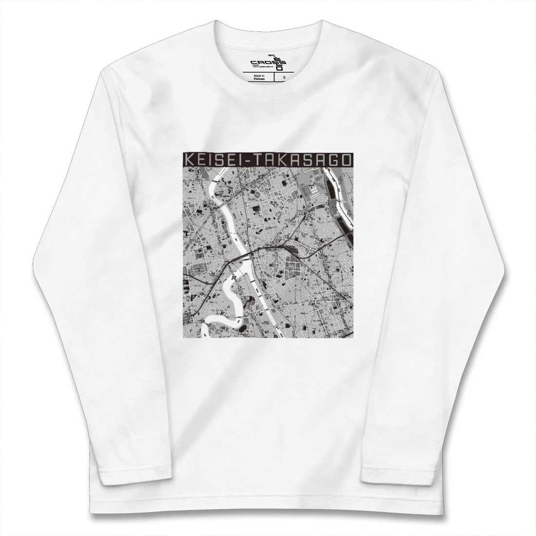 【京成高砂(東京都)】地図柄ロングスリーブTシャツ
