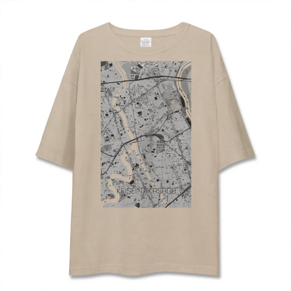 【京成高砂（東京都）】地図柄ビッグシルエットTシャツ