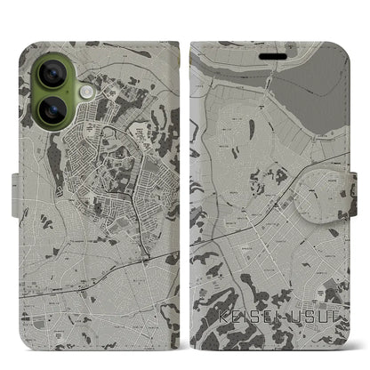 【京成臼井（千葉県）】地図柄iPhoneケース（手帳タイプ）