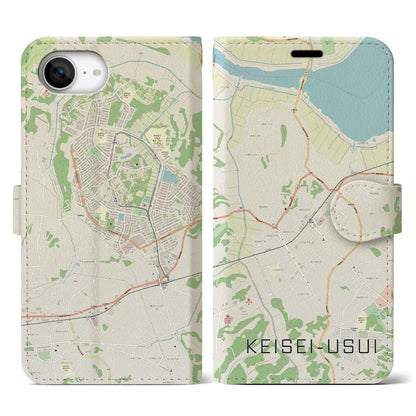 【京成臼井（千葉県）】地図柄iPhoneケース（手帳タイプ）