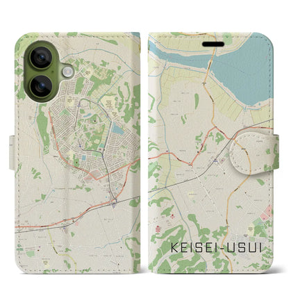 【京成臼井（千葉県）】地図柄iPhoneケース（手帳タイプ）