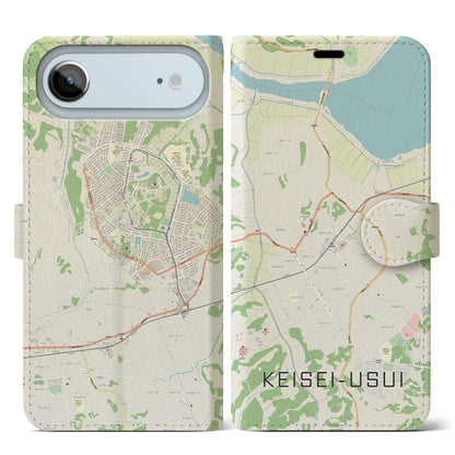 【京成臼井（千葉県）】地図柄iPhoneケース（手帳タイプ）