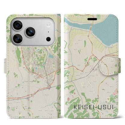 【京成臼井（千葉県）】地図柄iPhoneケース（手帳タイプ）