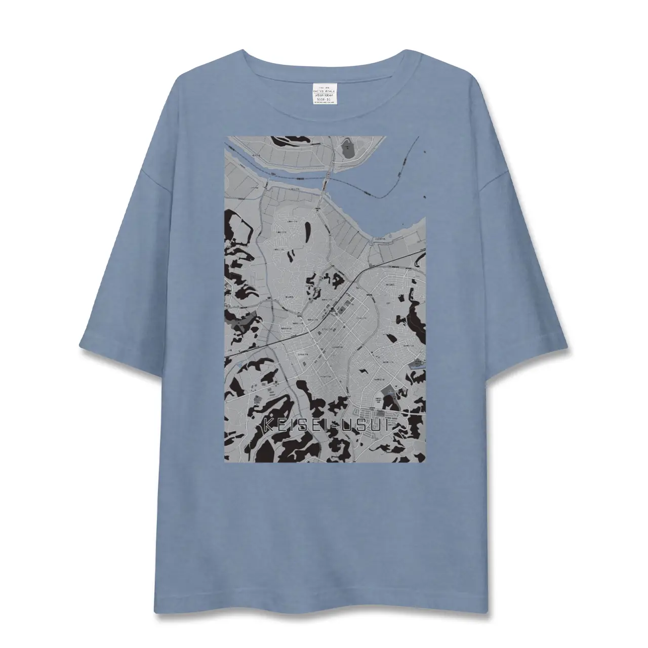 【京成臼井（千葉県）】地図柄ビッグシルエットTシャツ