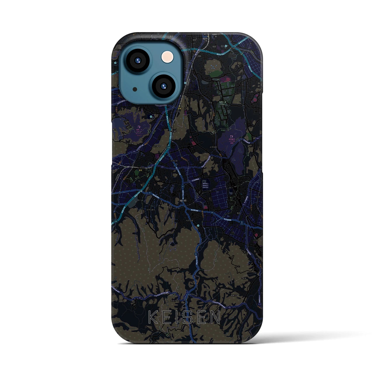 【桂川（福岡県）】地図柄iPhoneケース（バックカバータイプ）