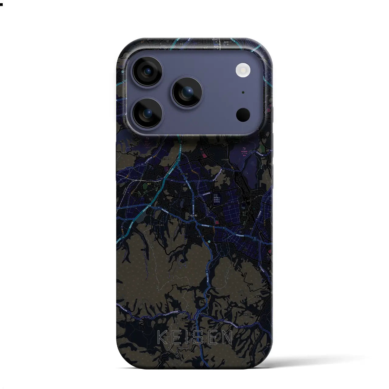 【桂川（福岡県）】地図柄iPhoneケース（バックカバータイプ）