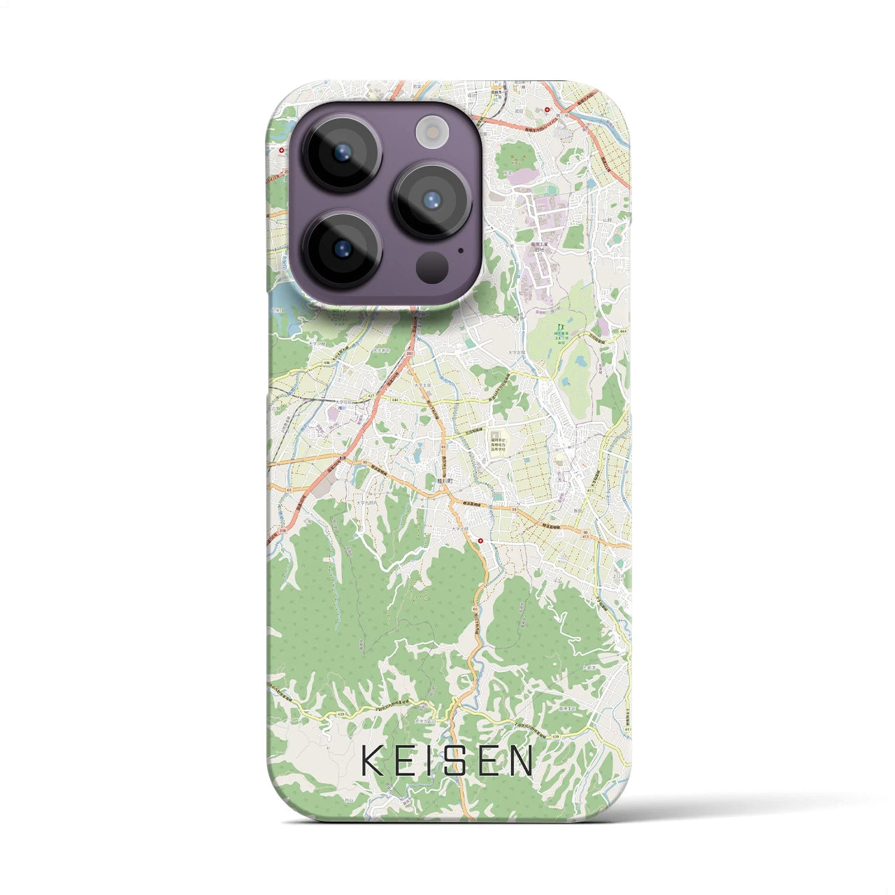 【桂川（福岡県）】地図柄iPhoneケース（バックカバータイプ）